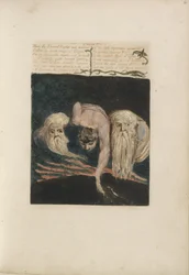 Zo werd de Eeuwige Profeet verdeeld..., plaat 20 uit Het Eerste Boek van Urizen, 1794